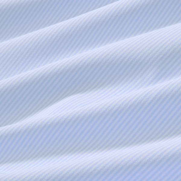 TRIM FIT STRIPE UNTUCK - BLUE