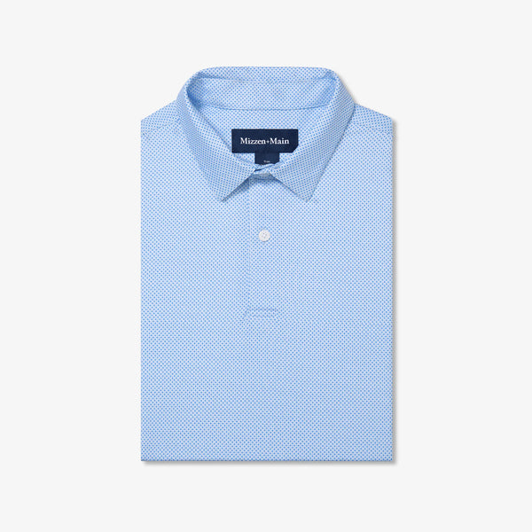 TRIM FIT HALYARD POLO - BLUE
