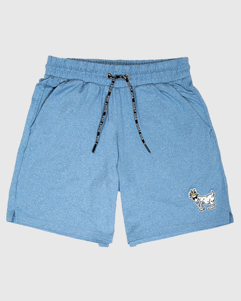 BOYS GOAT SWEAT SHORTS - LT BLUE