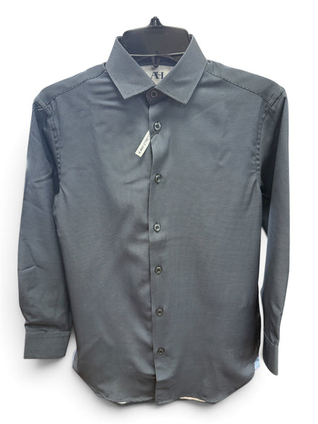 BOYS PERFORMANCE SHIRT - NAVY GEO PRINT