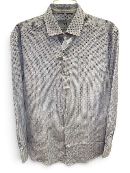 MEN`S  PERFORMANCE SHIRT - WHITE PRINT