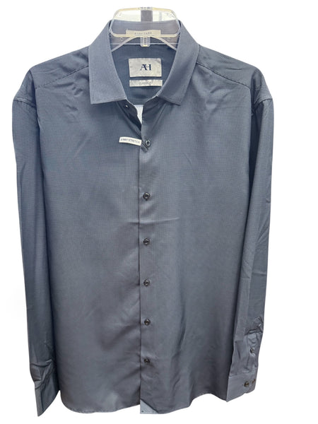 MEN`S  PERFORMANCE SHIRT - NAVY GEO PRINT