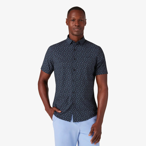 SS PERFORMANCE BUTTON UP - NAVY