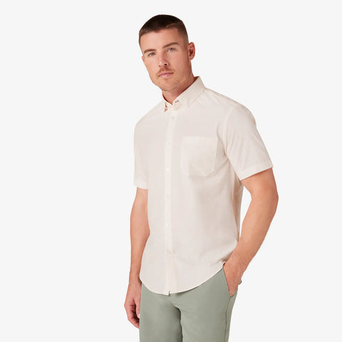 SS PERFORMANCE BUTTON UP - PEACHY