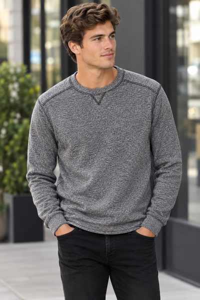 CREW SWEATER - CHARC