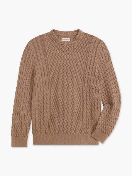 NEPTUNE CABLE SWEATER - OAK