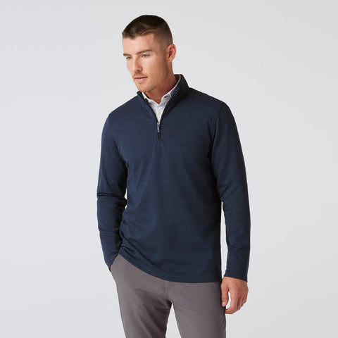 KPI QUATER ZIP - NAVY HEATH