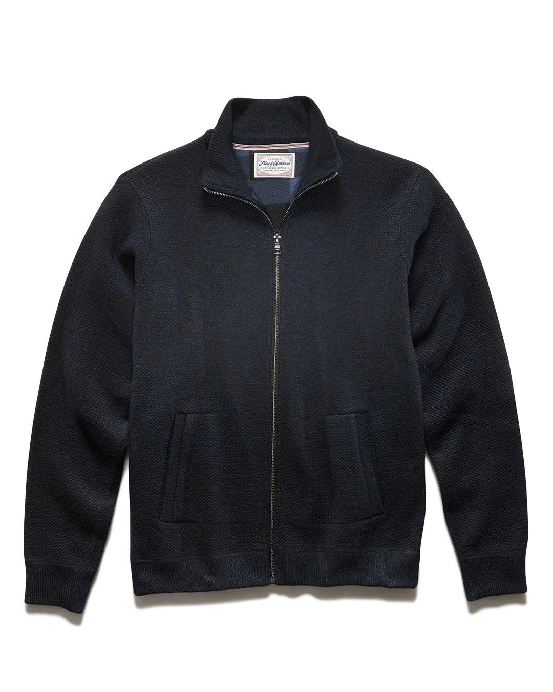 FULL ZIP SWEATER - NAVY