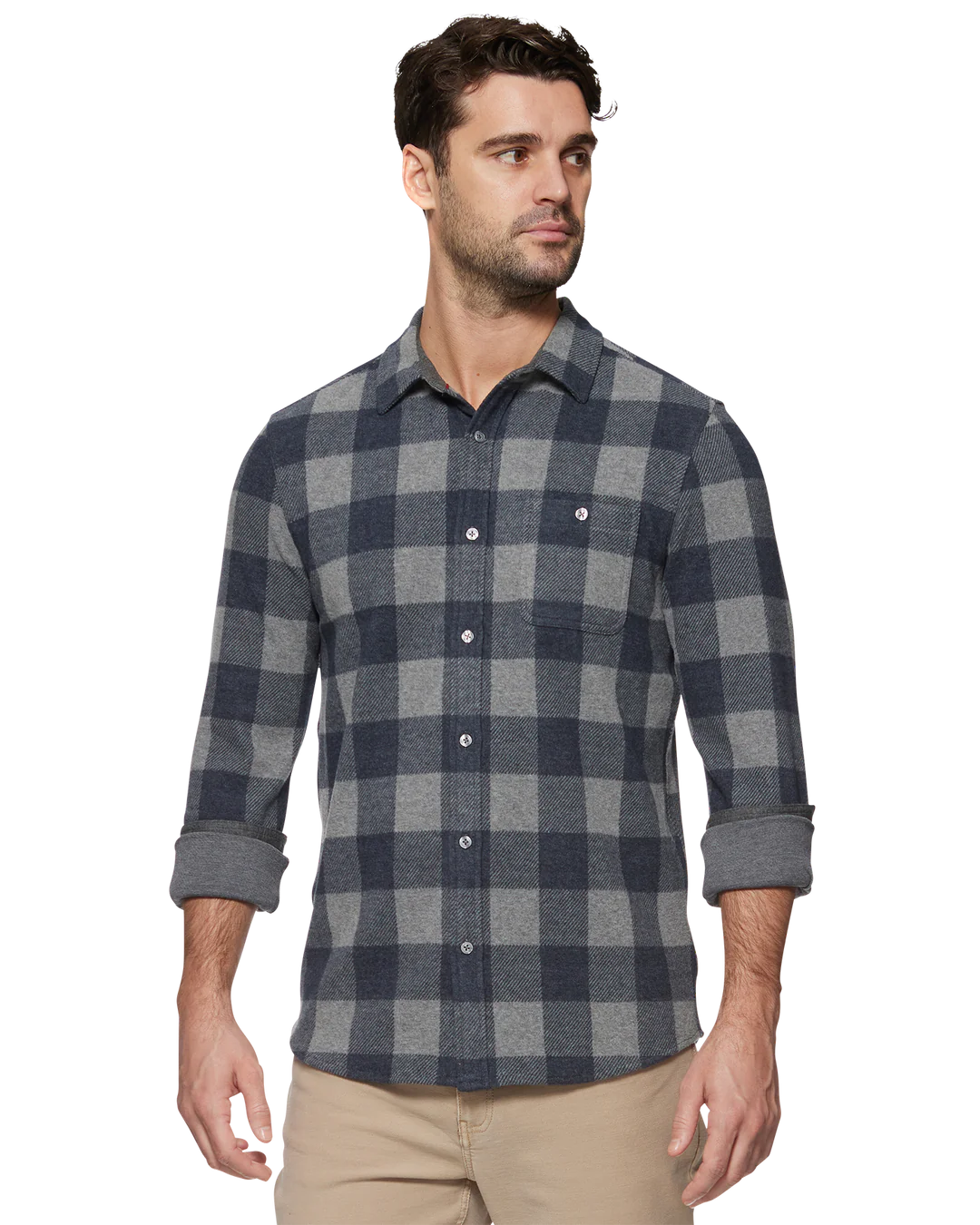 STRETCHY FLANNEL - CHARCOAL