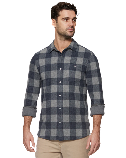 STRETCHY FLANNEL - CHARCOAL
