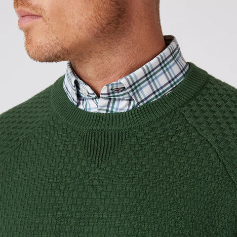 HILCREST CEWNECK SWEATER - GREEN