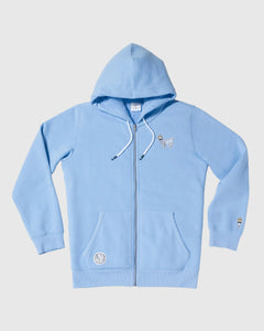 BOYS SHEPRA ZIP HOOD - CAROLINA