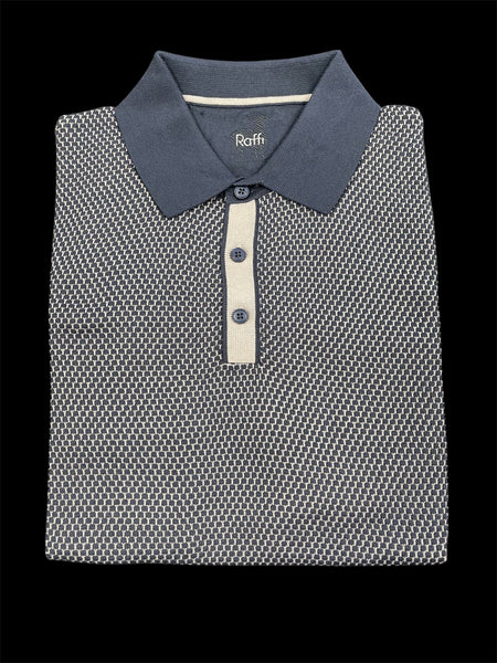 SS HONYCOMB POLO - NAVY