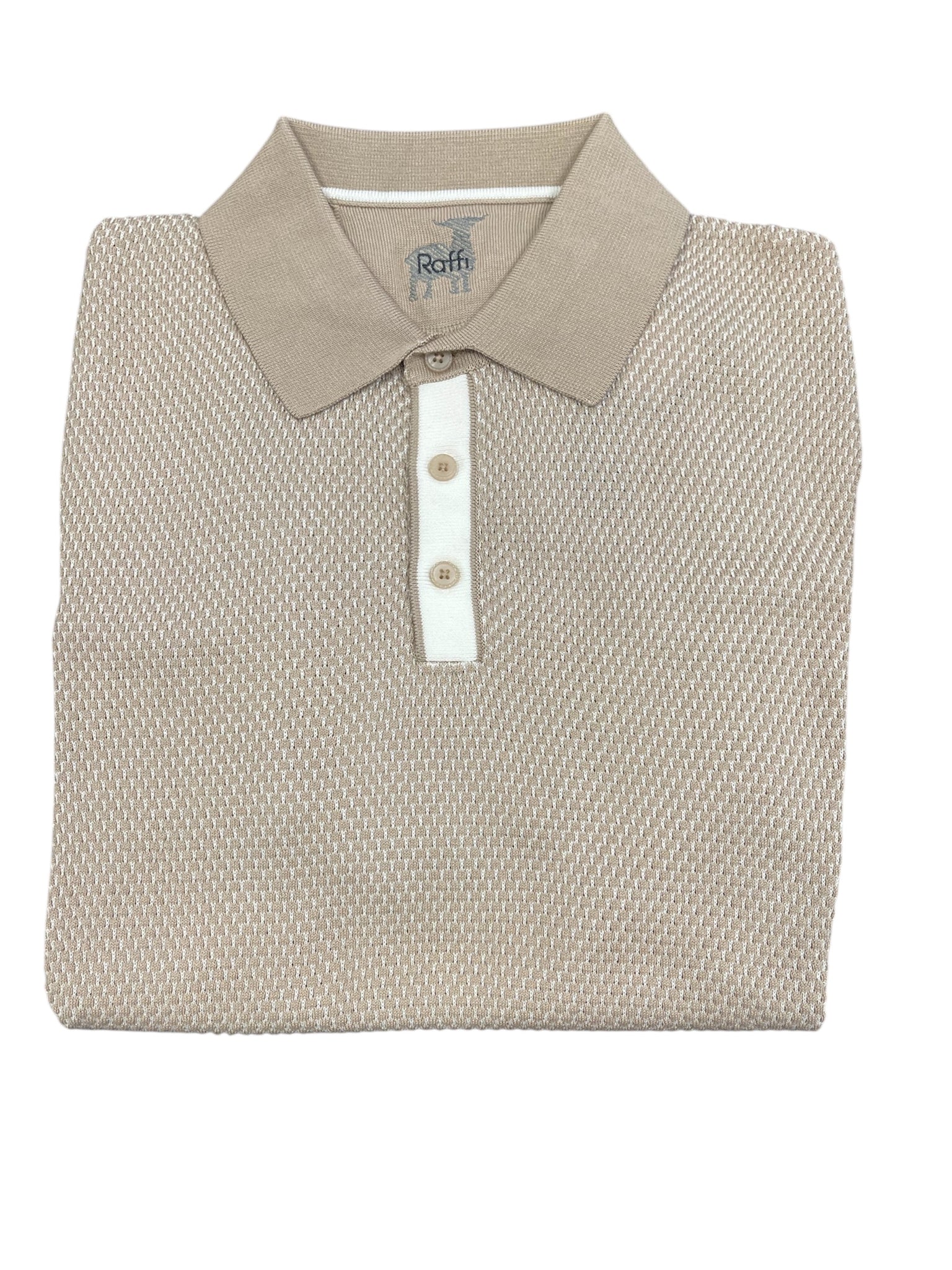 SS HONYCOMB POLO - BEIGE