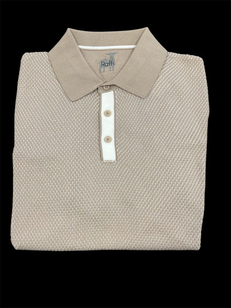 SS HONYCOMB POLO - BEIGE