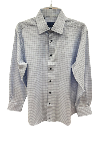 TRIM FIT 2/3 SHIRT - BLUE/NAVY