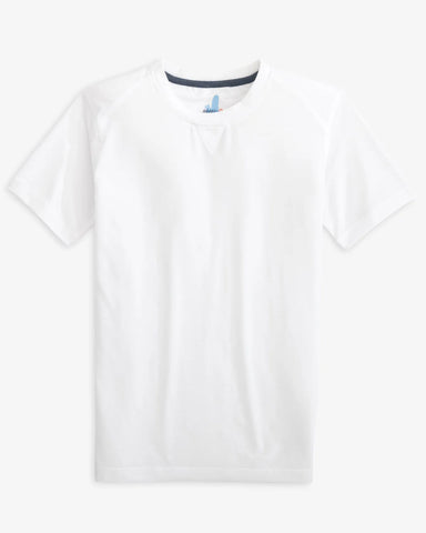 BOYS PERFORMANCE TEE - WHITE