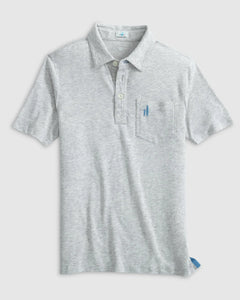 BOYS HEATHERED POLO - GREY