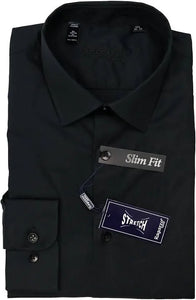 MENS STRETCH SHIRT 2/3 - BLACK