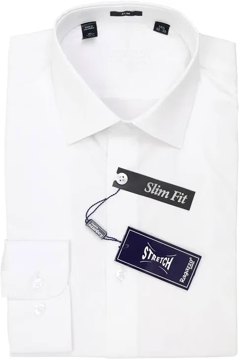 MENS STRETCH SHIRT 4/5 - WHITE