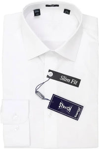 MENS STRETCH SHIRT 4/5 - WHITE