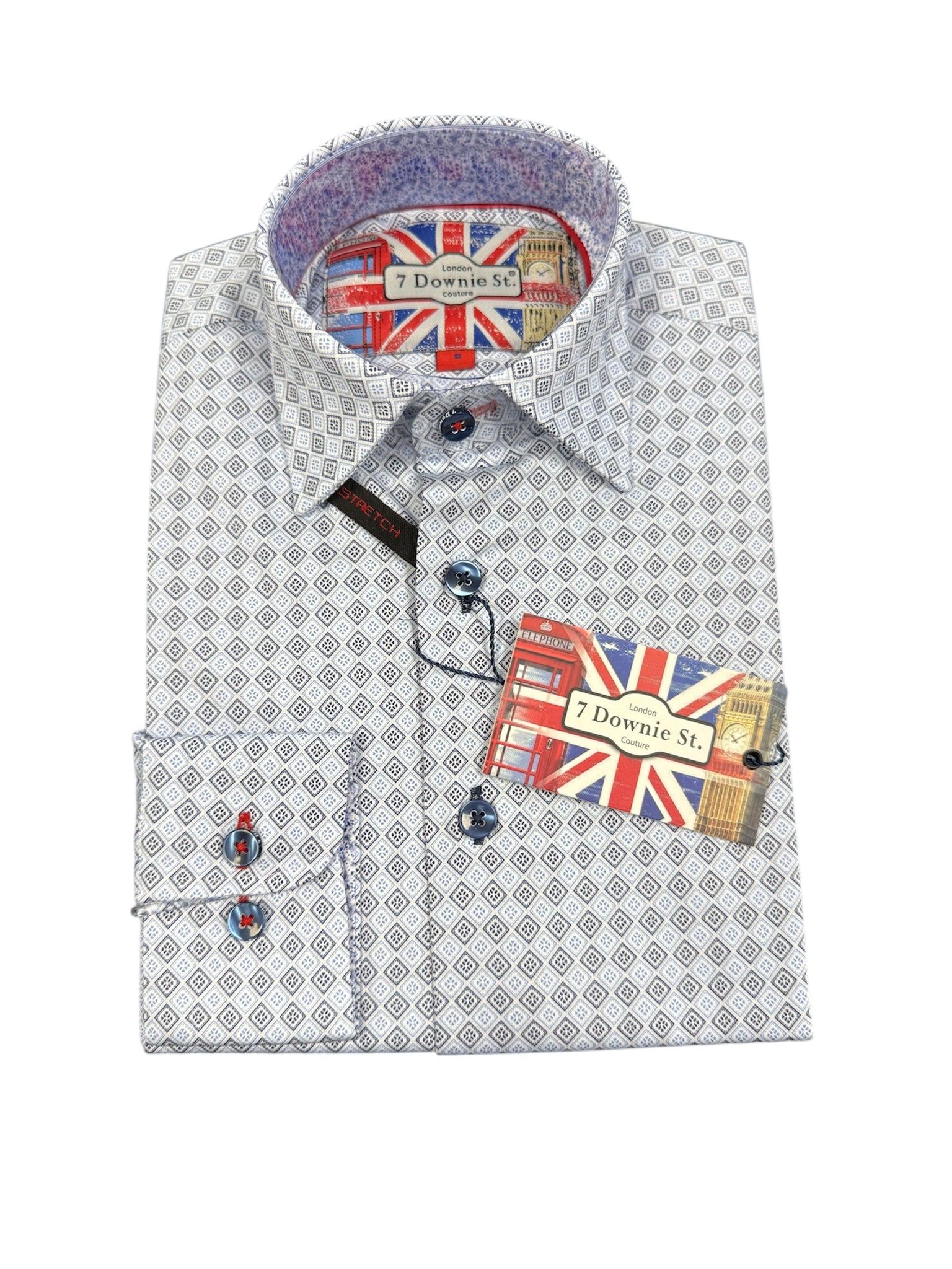 BOYS PARTY SHIRT - BLU DIAM
