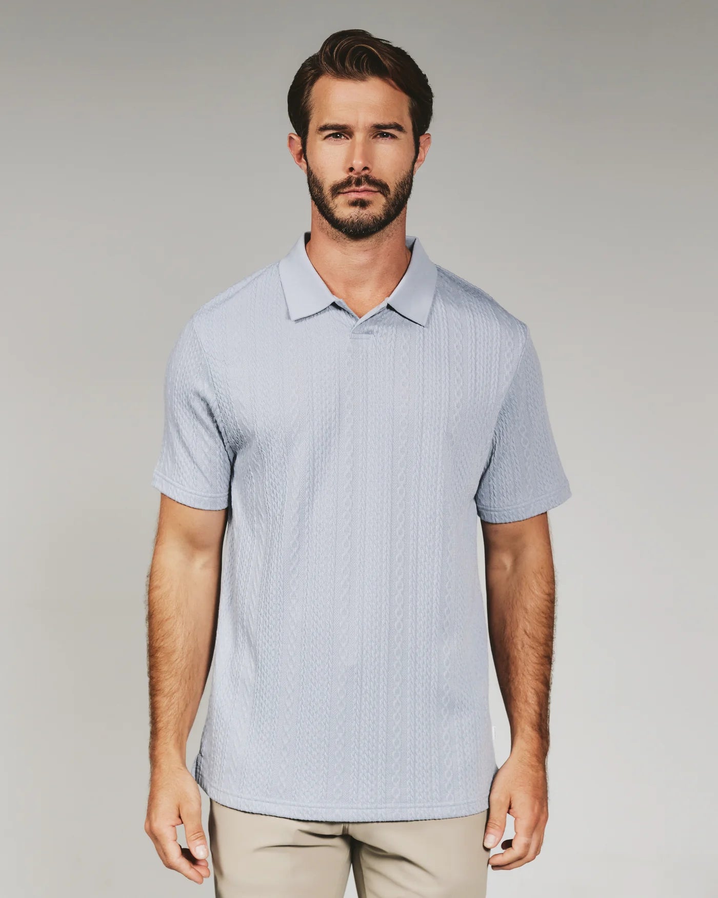 ZAYNE SWEATER POLO - BLUE