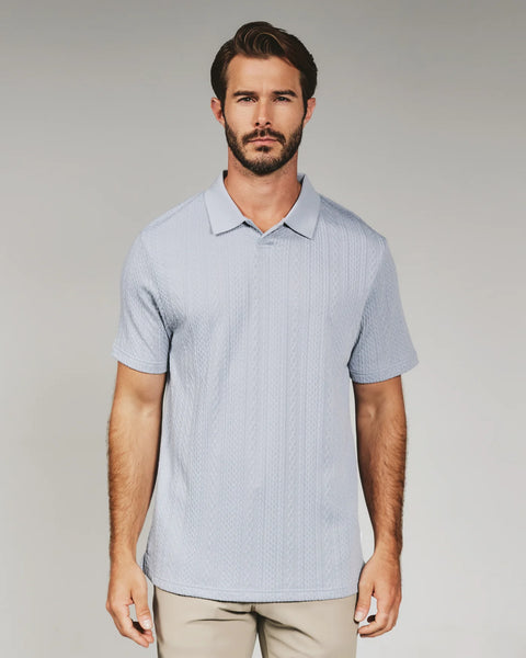 ZAYNE SWEATER POLO - BLUE