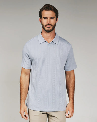 ZAYNE SWEATER POLO - BLUE