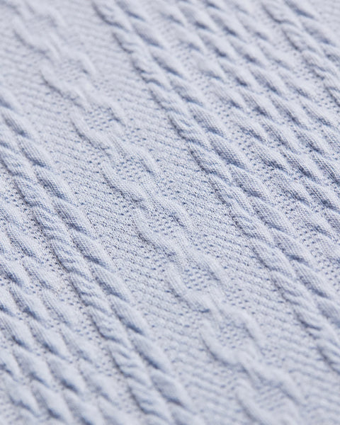 ZAYNE SWEATER POLO - BLUE