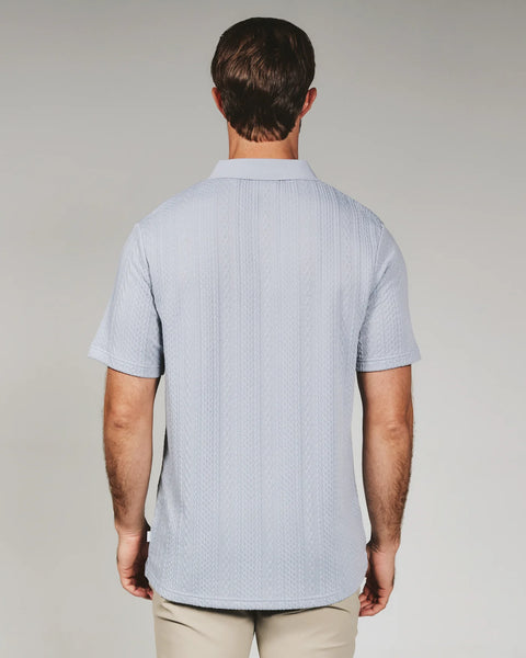 ZAYNE SWEATER POLO - BLUE