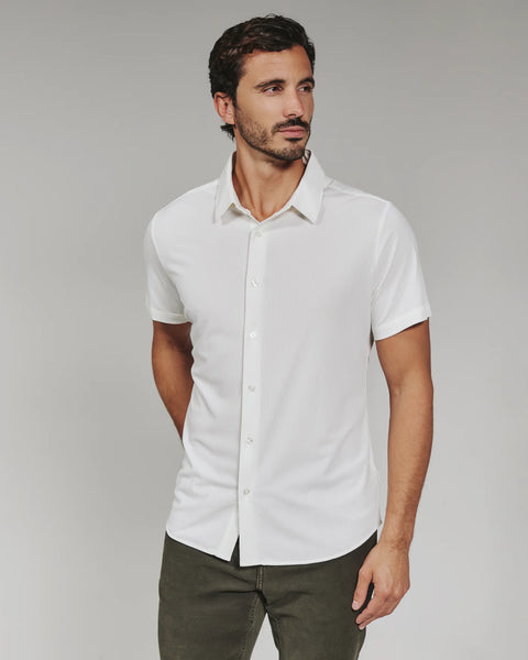 ALDRIDGE S SLEEVE SHIRT - WHITE