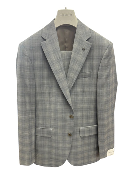 NAPOLI CHECK SUIT - LT.GREY