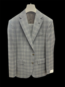 NAPOLI CHECK SUIT - LT.GREY