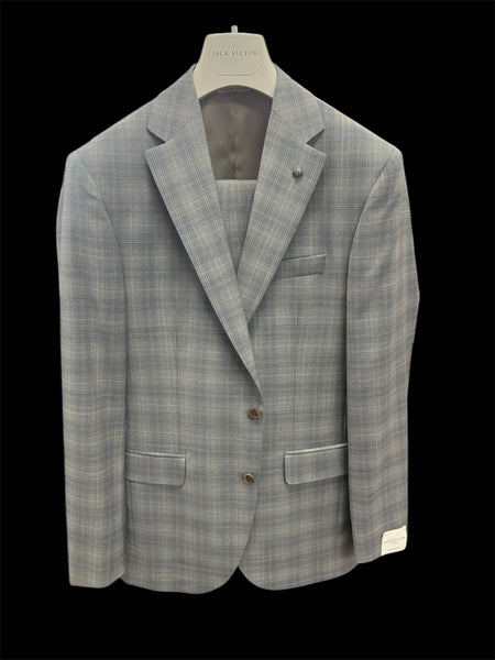 NAPOLI CHECK SUIT - LT.GREY
