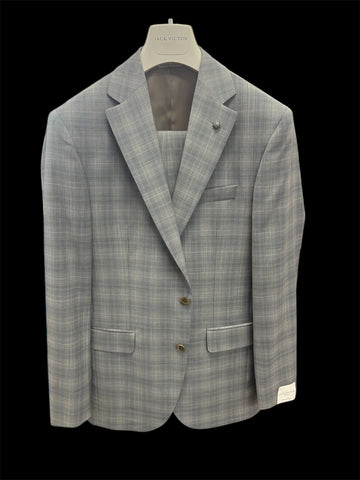NAPOLI CHECK SUIT - LT.GREY