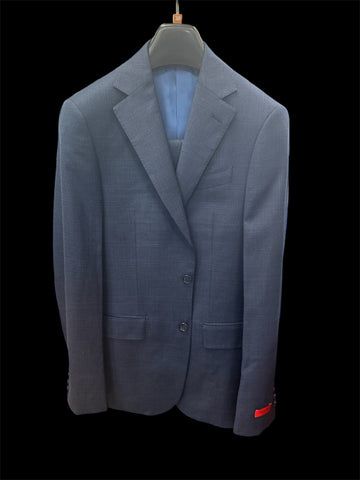 ALL WOOL FASHION SUIT - NAVY