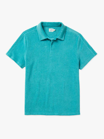 RAVELLO TERRY POLO - TEAL