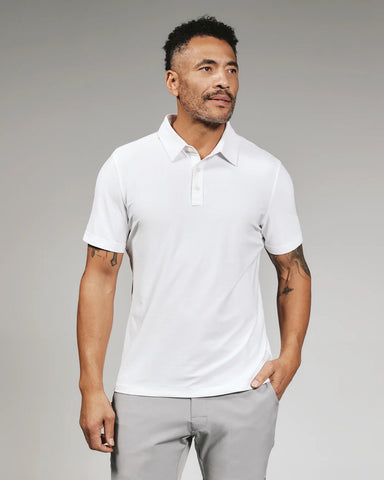 ROSEWELL PERFORMANCE POLO - WHITE