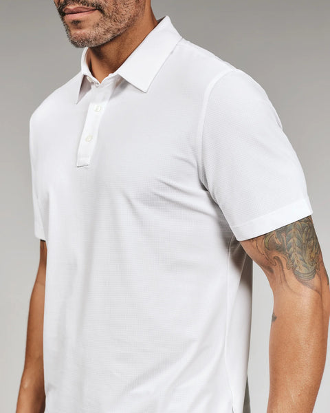 ROSEWELL PERFORMANCE POLO - WHITE