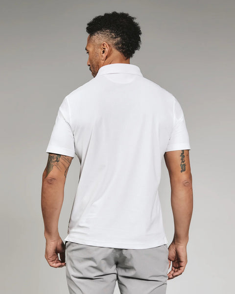 ROSEWELL PERFORMANCE POLO - WHITE