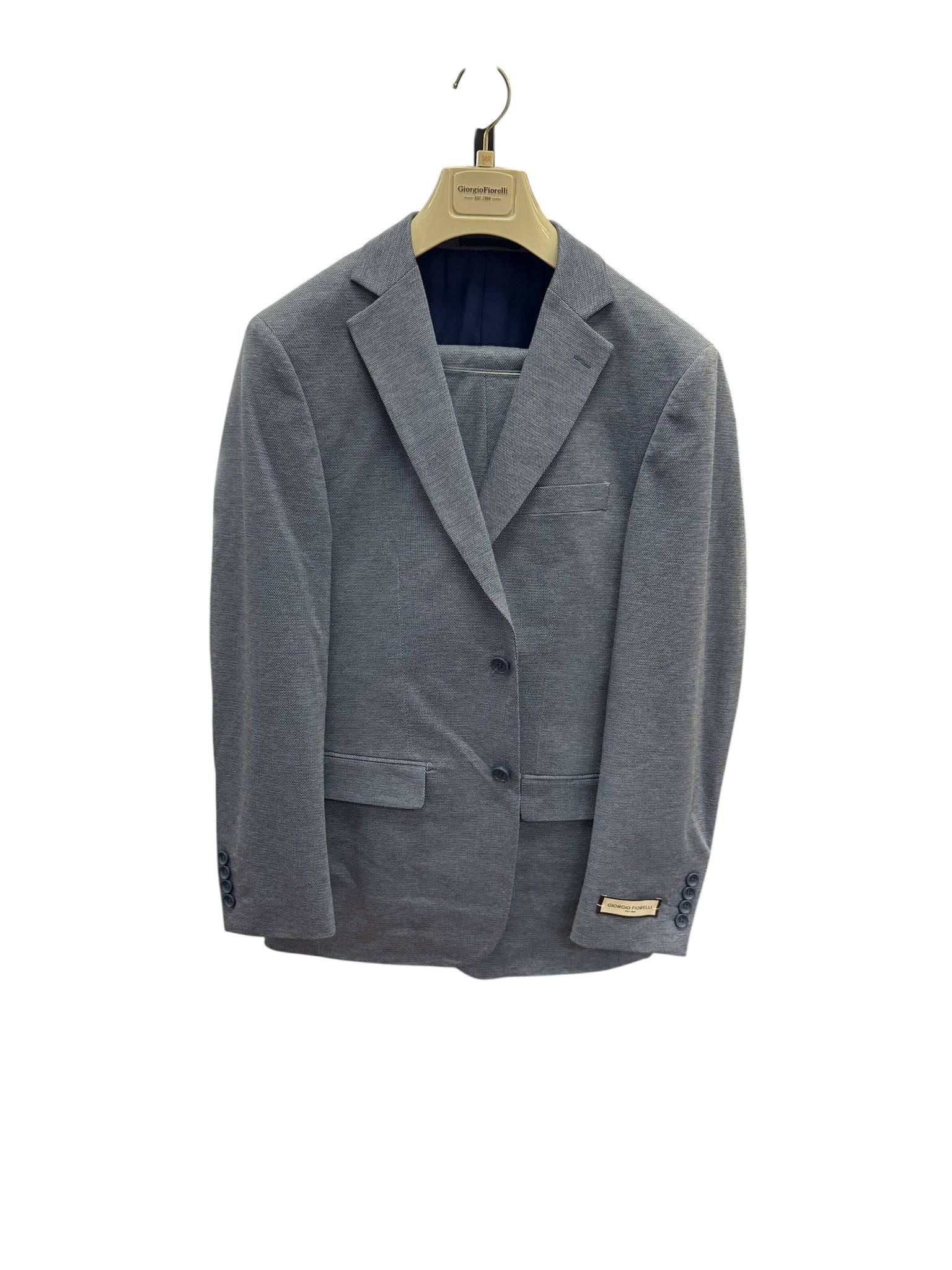 STRETCH FANCY SUIT - BLUE