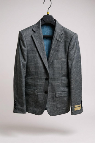BOYS HUSKY FIT SPORT COAT - NAVY