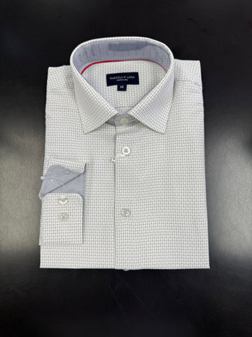 BOYS CHECK SHIRT - GREY