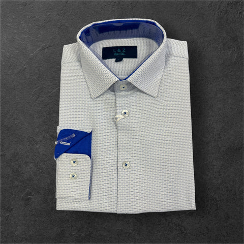 BOYS CIRCLED DOBBY - NAVY