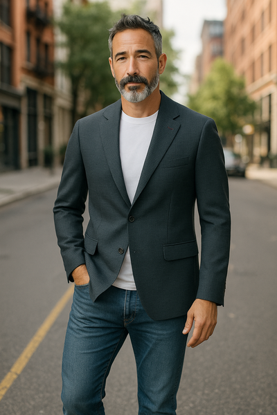 WELLAND SPORTY SPORT JACKET - NAVY