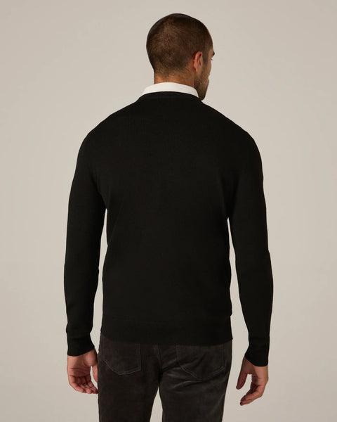 SOFT CREWNECK SWEATER - BLACK