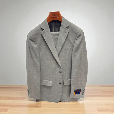 SHARKSKIN MODERN FIT SUIT - GREY