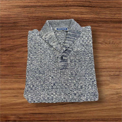 SHAWL SWEATER - NAVY