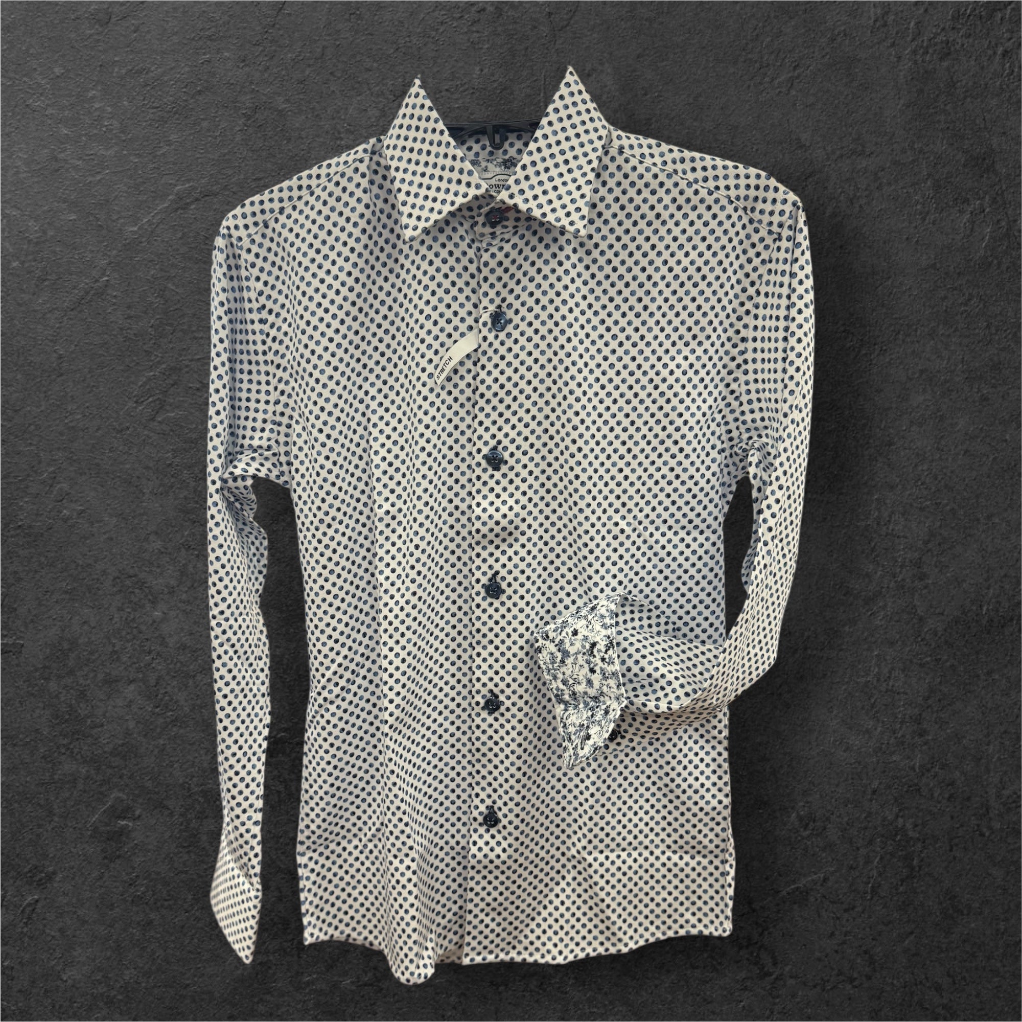 BOYS PARTY DOTS - W/BLUE